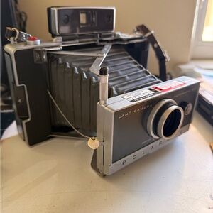 Two Vintage Cameras: Polaroid Land Camera Auto 100 & Kodak Ektralite 10